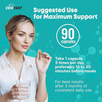 GLP-1 Support Probiotic Weight Loss Support Supplement - Women Men GLP1 Support with Berberine - Natural Keto Daily Oral Appetite Suppressant Hunger Control Metabolism Fat Burn Gut Health