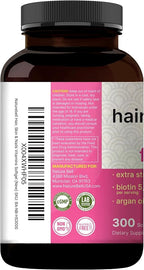 NatureBell Hair, Skin & Nails* Vitamins for Women – 5000mcg Biotin, Collagen, Keratin, Hyaluronic Acid, Argan Oil & B‑Complex – 21‑in‑1 Formula with MCT Oil, 300 Softgels (100 Days Supply)