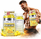 Sugar-Free Creatine Gummies for Men & Women - Third-Party Testing Creatine Monohydrate Gummies 4.5g, Energy Boost, Pre-Workout Supplement, Vegan, Non-GMO (90 Count, Pineapple)
