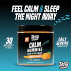 TASTY GAINS Magnesium Gummies – Sugar-Free Calm Gummies for Adults & Kids – Stress Relief, Sleep Support & Mood Booster – with L-Theanine, Magnesium Citrate & Lemon Balm – 60 Chews