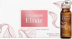 Isagenix Collagen Elixir - Drink with Marine Collagen Peptides - Support a Youthful Appearance with Vitamin C, Zinc & Biotin - 10 Bottles (1 Box)