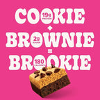 Pure Protein Brookie Protein Bars – 20g Protein, 3g Sugar, 190 Calories (12 count) Low Sugar* High Protein Snack - Gluten Free - Perfect for a Healthy Snack