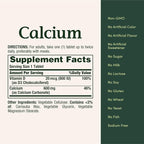 Nature's Bounty Calcium Carbonate & Vitamin D, Supports Immune Health & Bone Health, 600mg Calcium & 800IU Vitamin D3, 250 Tablets