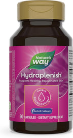 Nature’s Way Hydraplenish, with Patented BioCell Collagen, Supports Healthy Skin, Promotes Skin Collagen, Promotes Skin Elasticity, 60 Capsules