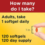 Nature Made CoQ10 100mg Softgels, Dietary Supplement for Heart Health Support, 120 Softgels, 120 Day Supply