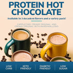 Wonderslim Protein Coffee Powder, Creamy Original Cappuccino, Low Sugar, Gluten Free, Keto Friendly & Low Carb (7ct)