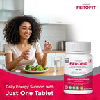 Ferofit - Ferrous Fumarate 300mg (100mg Elemental Iron), Prevents Anemia Due to Deficiency, Iron Supplement for Women & Men, 500 Tablets