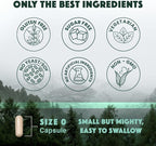 Natural Rhythm Triple Calm Magnesium Complex - 120 Capsules, Chelated Magnesium Glycinate, Taurate & Malate, High Absorption Supplement for Sleep, Stress, Muscle & Heart Support, Non-GMO, Vegan