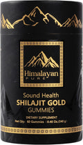SoundHealth Shilajit for Men & Women Gummies with Shilajit Fulvic Acid, Complex with Ashwagandha, Ginger, Black Musli, Gokshura, Kaunch, Ginseng & Akarkara, Non- GMO & Third-Party Tested, Vegan Gummy