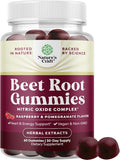 Flow Boosting Beet Root Gummies - Invigorating Beet Gummies for Adults Nitric Oxide Energy & Heart Health Support with Grapeseed Pomegranate & Vitamin B12 - Vegan Non-GMO & Gluten Free - 60 Count