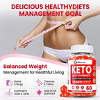 Keto ACV Gummies - Organic Apple Cider Vinegar Gummies Sugar Free,Contains Apple Cider Vinegar with Mother, Vitamin B12 & B6,Beetroot | Metabolism and Energy, Gluten-Free, Vegan-60 Count
