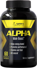 Alpha Testosterone Booster for Men - Increase Size Enlargement Pills for Men - Male Enhancing Supplement Energy, Strength, Stamina, Endurance, Performance - Male Enhancement Testosterona Para Hombre
