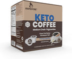 Rapidfire French Vanilla Ketogenic High Performance Keto Coffee Pods, Supports Energy & Metabolism, Weight Management, Single Serve K Cup, Brown, 16 Count