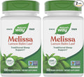 Nature's Way Melissa Lemon Balm Leaf, Traditional Sleep Support*, Melatonin Free, 1500 mg per 3-Capsule Serving, Non-GMO Project Verified, 100 Vegan Capsules (Packaging May Vary), (Pack of 2)