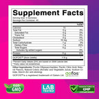 Vitabod Fiber Gummies 7G Per Serving for Digestive Health & Regularity, Prebiotic GOFOS™ Plant-Based Fiber, No Sugar Added, Vegan, Berry Peach Strawberry, 120 Gummies (Adults, Women & Men)