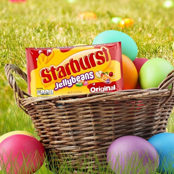 STARBURST Original Jelly Beans Gummy Candy, 14 oz Bag (Pack of 3)