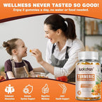 Turmeric Curcumin Gummies with Ginger & Black Pepper Herbal Supplement-240 Count for Adults and Kids, 2400mg - Tumeric Gummy Supplements Vegan, Organic, Gelatin-Free 3 Pack