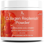 Reserveage Beauty Collagen Replenish Powder - No-Taste Collagen for Radiant Skin & Hair Growth - Mixes Easily in Liquid or Smoothie - 2.5 oz