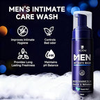 Men's Intimate Care Wash - pH-Friendly Cleanser with Lavender & Aloe Vera, Gentle Daily Cleansing for Men, Soothing Feel, Lasting Freshness - 190ml
