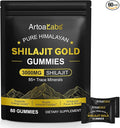 Shilajit Gummies for Men & Women, Pure Himalayan Shilajit Gold Gummies Rich in Ashwagandha, Gokshura with 85+ Trace Minerals, Authentic Flavor, 100% Natural - 60 Gummies