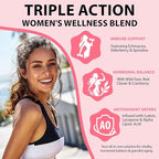 Multivitamin Gummies for Women, Natural Multi Vitamins, Boosts Immunity, Energy & Focus, Womens Daily Multivitamin Gummy for Hair, Skin & Nails, Sugar-Free, Strawberry Flavor, 60 Gummies