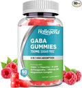 GABA Gummies, Sugar-Free Stress Relief Gummies for Adults, High-Potency GABA L-theanine Supplement with Magnesium, Ashwagandha, 5-HTP & Vitamin B6 for Zzz & Brain Health, Vegan, 60