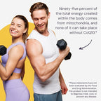 Healthy Origins® CoQ10 600 mg – Natural Trans-Isomer Ubiquinone – Yeast Fermented, Supports Heart Health & Cellular Energy – Non-GMO 60 Softgels