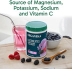 Organikа Electrolytes with Enhanced Collagen Powder for Women & Men - 13 oz - Wild Berry-Flavored Effervescent Electrolyte & Collagen Drink Mix - Deep Hydration, Mobility, Skin, Hair, & Nails
