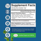 Organic Mullein Drops for Lungs - Herbal Lung Detox & Cleanse with Marshmallow Root Extract & Plantain Leaf for Respiratory Lung Health - Mullein Leaf Tincture Drops for Breathing Support - 4 Fl Oz
