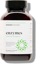 SMARTERNUTRITION Vegan Digestive Enzymes - Digestion Bloating & Gut Health Support with 16 Multi Enzymes for Nutrient Absorption & Meal Time Comfort for Both Men & Women - 90 Count[30-Day Supply]