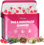 Menopause Supplements for Women, Hormone Balance & PMS Relief Gummies, with DIM, Vitamin B6, Chasteberry & Black Cohosh, Supports Bloating | Cramps | Hot Flashes | Night Sweats | Mood Swings, 120 Ct