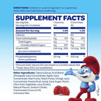The Smurfs Nootropic Gummies for Kids with Vitamin B12 & L-Theanine | Laser Focus Gummy for Focus and Memory Supplements | Made with Real Fruit in a Smurf Berry | Doctor Developed | 60 Vegan Gummies