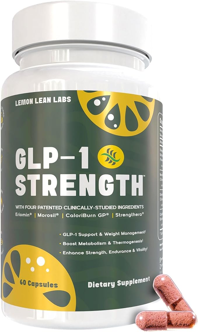 GLP-1 Supplement for Women & Men - Weight Management, Gut Health & Metabolism Support - Promotes Fat Burning & Lean Body Mass - Vegan, Gluten Free, Non-GMO - 60 Count