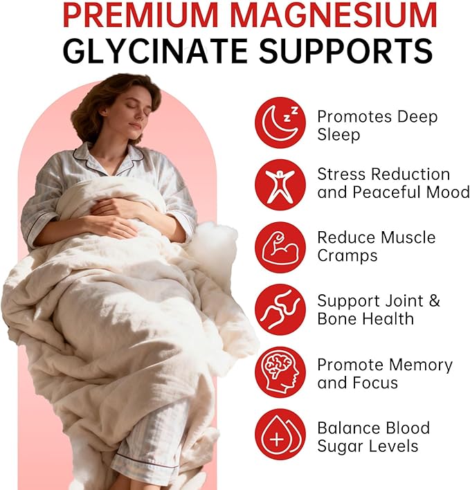Magnesium Glycinate Gummies 500mg – Sugar Free Magnesium Gummies for Sleep, Stress, Muscle & Nerve Support – for Adults & Kids 4+, Vegan, No Melatonin (Raspberry Flavor, 60 Count)