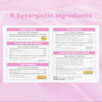 Natener 6 in 1 Women Vaginal Probiotics, 80B CFU Lactobacillus + 800mg Omega-3 + 250mg NAD+ + 179.5mg Vitamin C Promote Healthy Vaginal Odor & Vaginal Flora