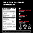 12 IN 1 Creatine Monohydrate Gummies Complex 9000mg for Women and Men to Support Muscle, Creatina gummy with L-Carnitine, B12, BCAA 2:1:1, Sugar Free, Non-GMO & Vegan, 120 Gummies, Mixed Berry Flavor