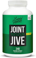 LIVELY VITAMIN CO. Joint Jive - Lubricate Joints (Knee, Ankle, Neck, Shoulder, Back) - Collagen - Glucosamine - MSM - Quercetin - Chondroitin - Devils Claw - Shellfish-Free Formula - 240 Count