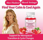 Perimenopause Support Gummies for Women - Menopause Relief & Balance Supplement with Black Cohosh Chasteberry Vitamins D3 B6 for Hot Flashes Night Sweats & Mood