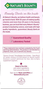 Nature’s Bounty Optimal Solutions Ultra Collagen Booster for Healthy-Aging Supplement, Resveratrol, Hyaluronic Acid – Collagen Capsules for Women, 48 Capsules