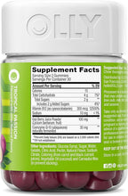 OLLY Daily Energy Gummy, Caffeine Free, Vitamin B12, CoQ10, Goji Berry, Adult Chewable Supplement, Tropical Flavor - 60 Count (Pack of 2)