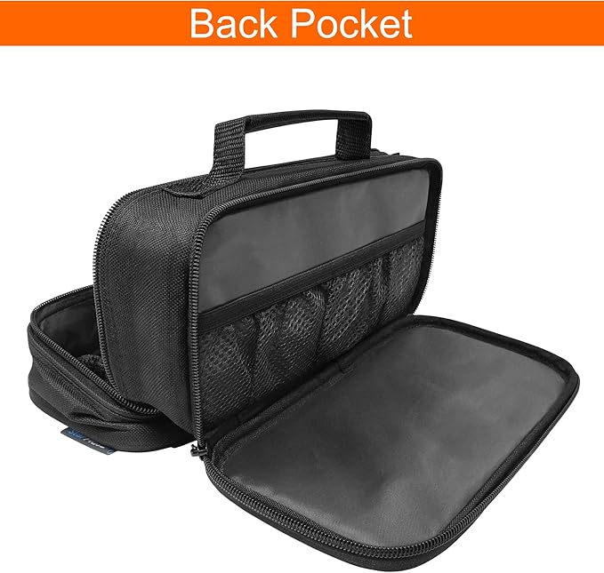 Pack of 2 - Small Pill Bottle Organizer for Travel, Medicine Bag, Carrier for Prescription Medications