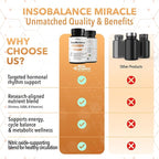 Real Science InsoBalance Miracle – Natural Supplement for Hormone Balance for Women – Supports Metabolic Wellness, Energy & Cycle Rhythm – VIT C, K & B + Nitric Oxide Support – Made in USA, 60 Caps