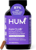 HUM Fan Club Menopause Probiotic Supplement, Estrogen Free Menopause Supplements for Women, Non Hormonal, Supports Energy & Hot Flashes, Grape Seed Extract & Siberian Rhubarb, 30 Vegan Capsules