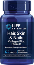 Life Extension Hair, Skin, & Nails- Collagen Plus, 120 Count