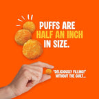 Twin Peaks Protein Puffs - (Nacho Cheese), Keto Friendly, Low Carb Snack (300g, 21g Protein, 2g Net Carbs, High Protein, Healthy Crunchy Snack).