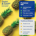 Proteinex Medical Grade Liquid Hydrolyzed Protein Max Strength - Supports Wound Healing and Doctor Recommended- No Carbs, Zero Sugars & Ready to Drink Liquid Protein (Natural Pina Colada, 30 Fl Oz)