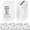 twoworld Body Wipes for Women and Men, Individually Wrapped Face and Body Wipes, No Rinse Personal Cleansing Wipes, Travel, Bulk (100 Count)