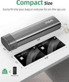 PULIV Metal Weekly Pill Organizer with Sturdy & Sleek Aluminum Alloy Case, Pill Case with Triple Protection Against Spilling, Compact Travel Pill Box 7 Day for Vitamins, Fish Oils, Supplements, Gray