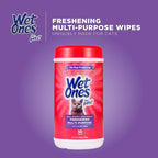 Wet Ones for Cats Freshening Wipes, Multi-Purpose Cat Grooming Wipes with Aloe Vera, Helps Remove Dirt, Odor, and Dander Between Baths, Fresh Scent, 50 Count - 3 Pack