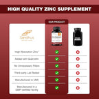 Sandhu's Zinc Quercetin 60 Vegetarian Capsules (Pack of 1) | High Absorption Zink Supplements for Immunity and Seasonal Allergy | Antioxidant Immune Support for Men and Women | Easy to Swallow